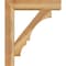 Ekena Millwork Balboa Block Rough Sawn Bracket w/ Offset Brace, Western Red Cedar, 6"W x 24"D x 28"H BKT0604X24X28BOA05RWR - alternate 4